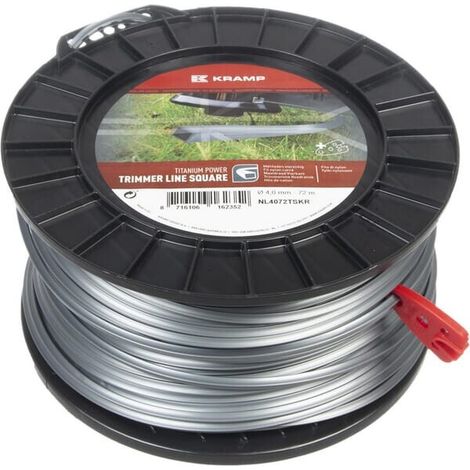 Hilo de corte 4mm x 72m cuadrado gris'Titanium Power de UNIVERSAL NL4072TSKR (1/2)