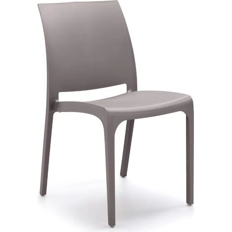 SEDIA IN POLIPROPILENE 'VOLGA' beige taupe - BICA