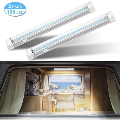FBA DC12V LED-Innenbeleuchtung für Autos und Wohnmobile (zweiteilig) (1/5)