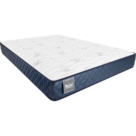 Nalui Colchón Viscoelástico 150x200x21cm Azul Mulhacén DualSense Multicapa,Núcleo GravityFoam, Firmeza Alta, Reversible, Transpirable. Hecho en España (1/5)