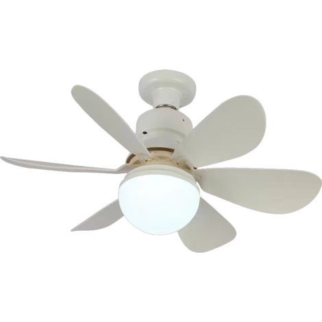 Deckenventilator mit Licht und Fernbedienung, dimmbarer LED-Deckenventilator, E27-Fassung, 6 Flügel (1/5)