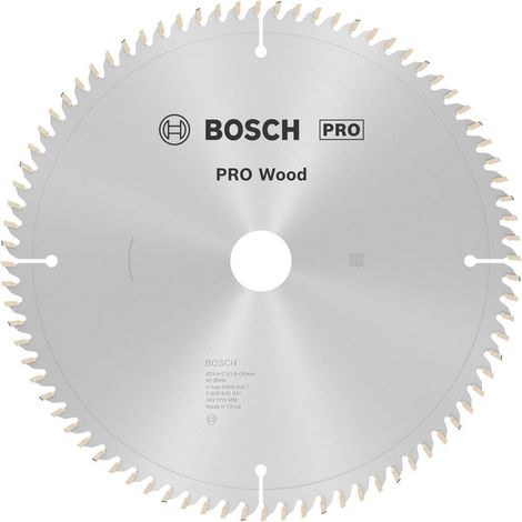 Bosch PRO Wood Circular Saw Blade 254 x 2.5 x 30 mm T80 2608640437