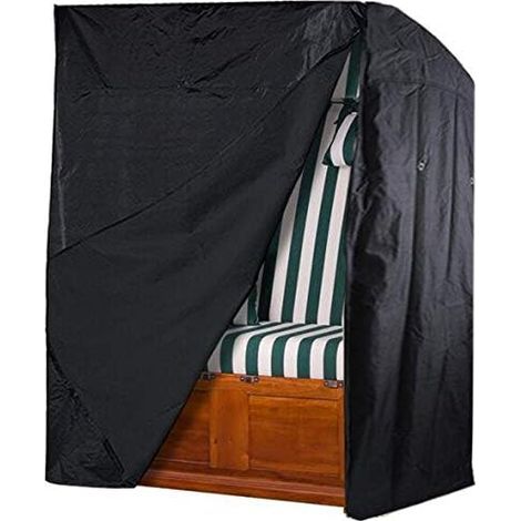 MINKUROW Strandkorbabdeckung, UV-beständige Strandkorbabdeckung (135x105x175/140cm) (1/4)