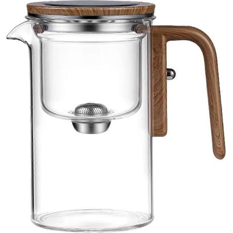 600 ml magische Teekanne mit Wasserabscheider aus Glas (1/5)