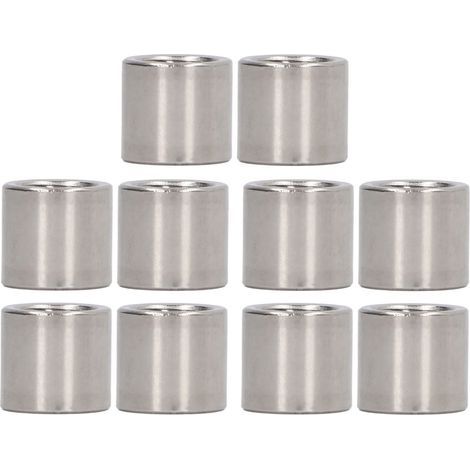 Runde Verbindungsmutter M10x1,5 14 L13mm, Gewindestange, Kupplungsmuttern aus Edelstahl 304, 10 Stück (1/5)