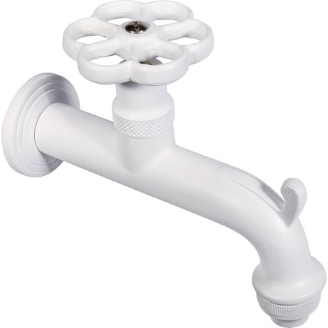 Rubinetto Colorato per Fontana da Giardino in Ottone Belfer RUB/022 Bianco (1/2)
