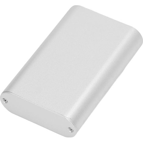 Boîtier électronique en aluminium argent mat pour circuit imprimé, 24 x 70 x 110 mm (1/5)