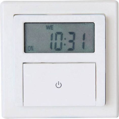 Gao Programmateur horaire numérique blanc 80mm x 80mm