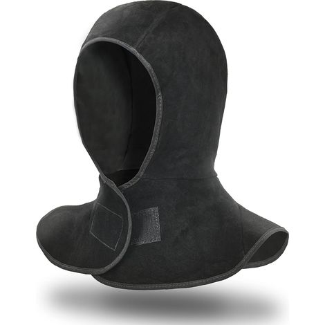 Welding Hood, Welding Mask, Flame Retardant, Welding Cap with Drape, Head Protection for Men and Women (Black) (1/5)