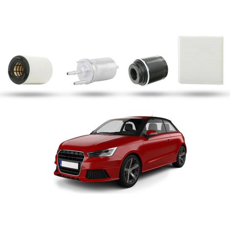 Kit Tagliando 4 filtri compatibile con Audi A1 (8X1,8XK) 1.2 Tfsi 63kw dal 2010 (1/5)