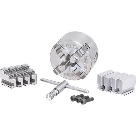 Fervi M076A/100 Mandrino di precisione autocentrante per tornio 4+4+4 griffe (1/3)