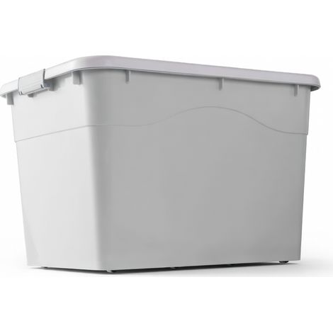 Coffre de rangement XXL sans roulettes – grand bac pour jouets et (1/5)