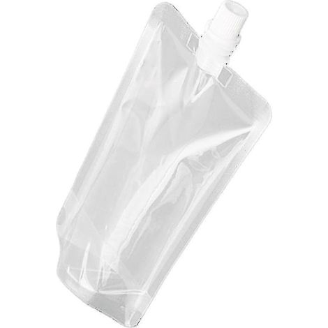 500 ml Stehbeutel aus transparentem Kunststoff, ideal für unterwegs – Getränke, Säfte usw.-1PC