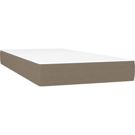Maison Exclusive - Materasso a Molle Insacchettate Rigidità Media Tortora 120x190x20cm in Tessuto