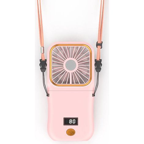 Mini ventilatore tascabile，ricaricabile e pieghevole，silenzioso con 3 velocità，ventilatore da tavolo e portatile con batteria esterna per ufficio (1/2)
