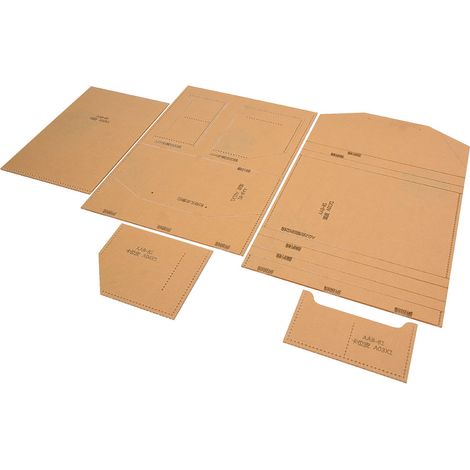 Pochoir Gabarit Acrylique Transparent pour Cuir, Outil de Bricolage pour Sac à Main, Pochette Enveloppe, Porte-Passeport (1/5)