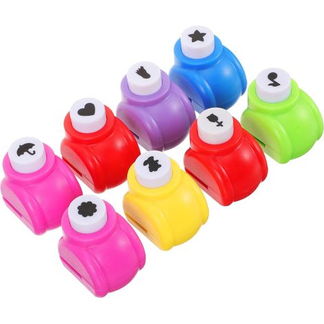 Outil de Découpe Papier Kit de 8 Perforatrices Artisanales en ABS et Alliage Formes Perforées Décoratives pour Scrapbooking pour Projets Créatifs et Décoration (1/5)