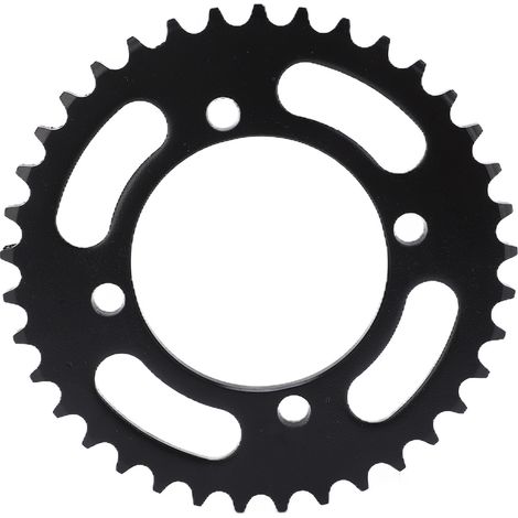 Pignon arrière en acier noir 76 mm 37 dents pour vélos électriques, motos et véhicules de plage (1/5)