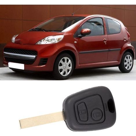 Ersatz-Autoschlüsselgehäuse mit 2 Tasten für Peugeot 107, 207, 307, 407 - Modell D05