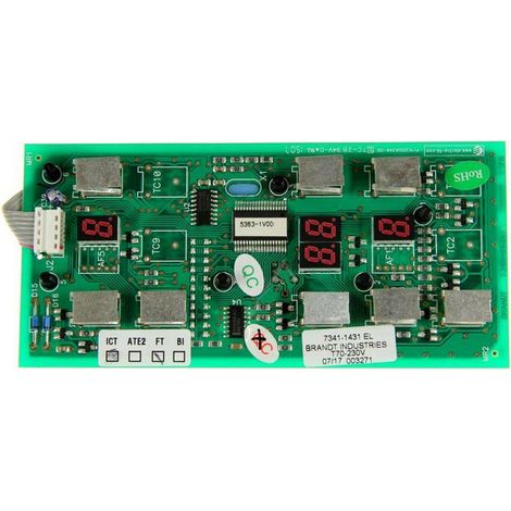 CARTE CLAVIER pour TABLE DE CUISSON BRANDT - 71X2789