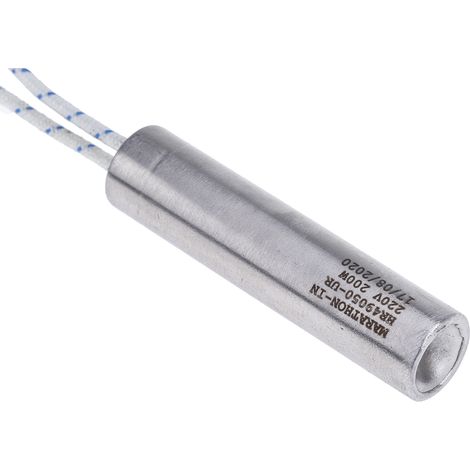 Élément chauffant RS PRO, 50mm, 200 W, 220 V c.a. ( Prix pour 1 )