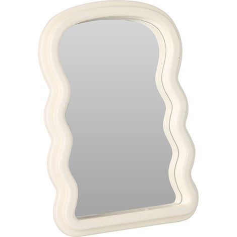 Miroir décoratif dans un cadre ondulé, 18 x 26 cm