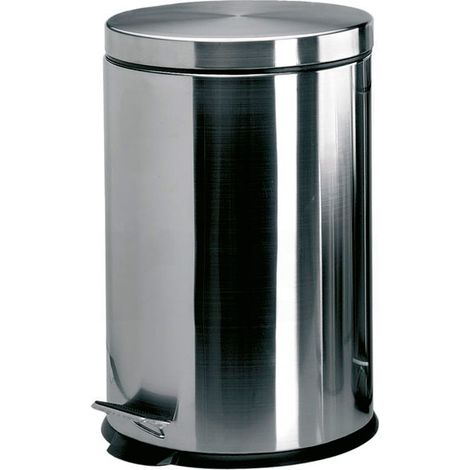 Papelera pedal Inox con pedal 20L