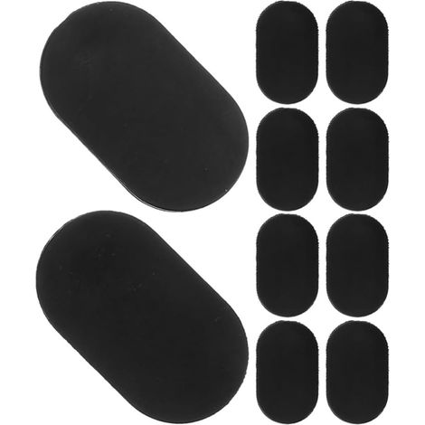 10 Pièces Bouchons de Tirelire Ovales en Silicone Noir, Fermeture Solide pour Prise de Tirelire, Design Visuellement Attractif et Usage Multiple (1/5)