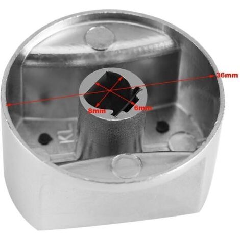 QORVA-Lot de 2 boutons de commande universels pour cuisinière à gaz, pièce détachée, interrupteur rotatif de remplacement en métal, verrouillage de la surface de cuisson, interrupteur de four, neuf, i