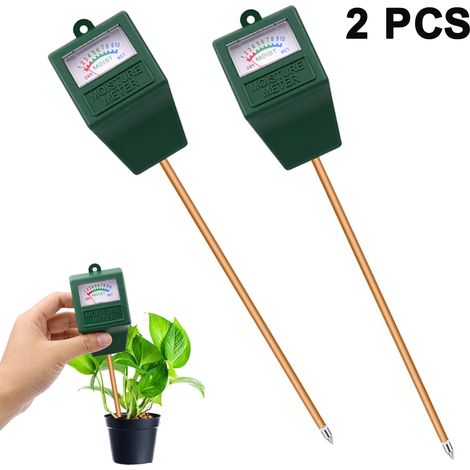 Humidimètre pour le sol, kit d'analyse de sol, humidimètre pour plantes, mesureur d'eau pour jardin, pelouse, ferme, usage intérieur et extérieur, capteur hygromètre pour l'entretien des plantes, sans (1/5)