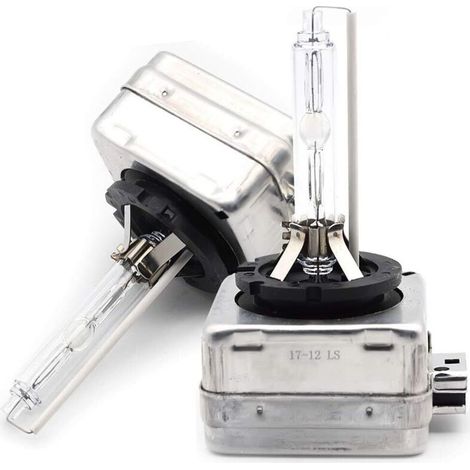 Lampadina LED Xenon HID D1S 6000k, lampadina di ricambio per fari auto 12V 35W, confezione da 2 -Crezuo