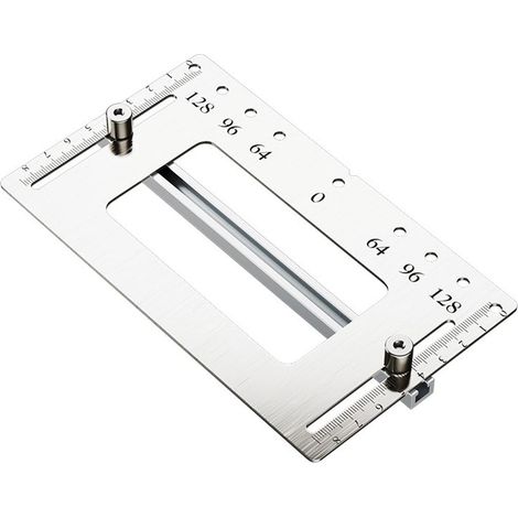 Gabarit de poignée de porte de cuisine en acier inoxydable pour poignée d armoire gabarit de perçage pour meuble porte de meuble (1/5)
