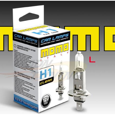 1 Ampoule Blanc Eclatant H1 12V 55W 3200K Homologuee Type Origine - Momo