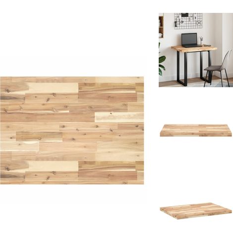 Dessus de meuble de salle de bain non traité bois d'acacia - Meubles De Salle De Bain - Dessus De Lavabo - Acacia - Meuble Rustique - Design Unique (1/5)