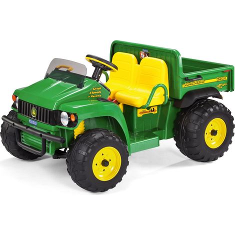 PEG John Deere Gator HPX - Trattore Elettrico Cavalcabile per Bambini dai 3 Anni, Utility Vehicle Elettrico con Cassone Ribaltabile e Clacson, Batteria Ricaricabile da 12V (1/5)