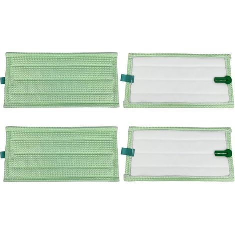Lot de 4 chiffons de rechange pour Kobold SP600 SP600S, Vorwerk MF600 SP600, SPB100, SP7 (1/4)