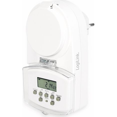 LogiLink Interruptor automático de red blanco 230 V exterior