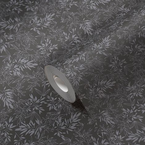 A.S. Creation  Attractive 2  390284  Vliestapete  Blumenoptik  10.05 x 0.53 m  Schwarz  Wohnzimmer  Schlafzimmer  Flur  Küche  Esszimmer  Badezimmer  Bad  Arbeitszimmer  Büro  Diele (1/5)