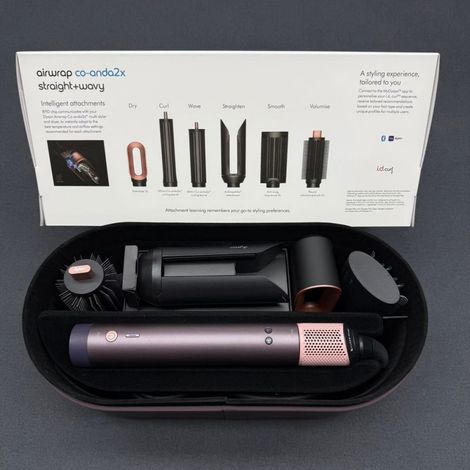 Sèche-cheveux lisseur boucleur Dyson HS09 Supersonic – Technologie brosse coiffante – Régulation intelligente de la température – Léger et compact – Atfolix