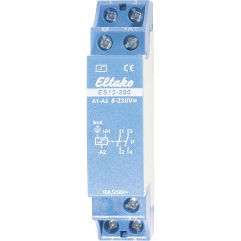 Télérupteur pour profilé Eltako ES12-200 21200002 2 NO (T) 230 V/DC, 230 V/AC 16 A 2000 W 1 pc(s) (1/2)