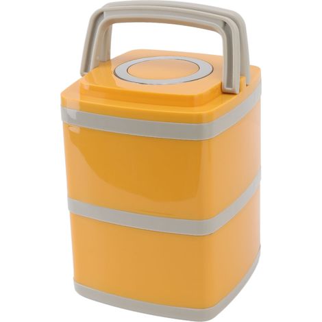 Boîte Repas Isotherme en Acier Inoxydable 304 Anti-Fuite Grande Capacité 1.8L pour Pique-nique Bureau École Double Couche (1/5)