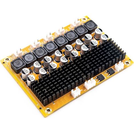 Convient pour l'amplificateur de puissance audio numérique A138 TPA3116, alimentation DC8-24V, 4 canaux, 4 x 50W. (1/3)
