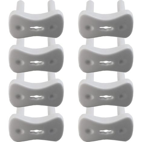 Confezione da 8 protezioni bianche da incasso per prese Europlug di Nine&One