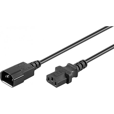 Câble d'alimentation MicroConnect C14F vers C13M, 0,9 m, noir, PE1413BL09