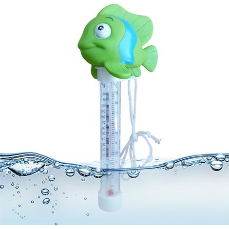 Thermomètre Flottant pour Piscine  Design Cartoon pour Appareil de Mesure Extérieur  Grand Écran Lecture Facile pour Spas et Bains à Remous Intérieur Extérieur (1/5)