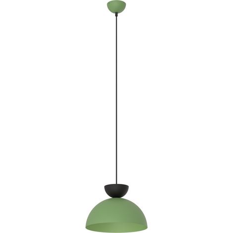 Lampadario Minimal Venus Acciaio Nero Verde Small 1 Luce Gx53 (1/5)