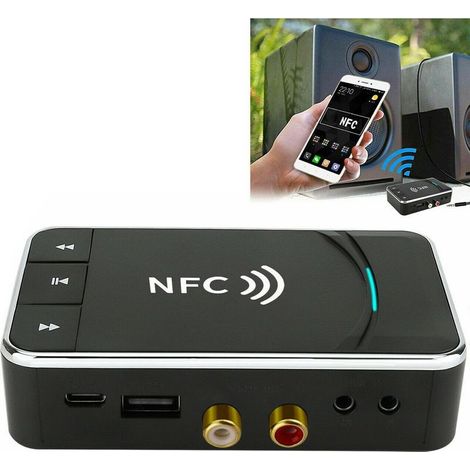 Bluetooth 5.0 Receiver Transmitter Aux 3.5mm Nfc To Rca Usb Audio Adapter (1/5)