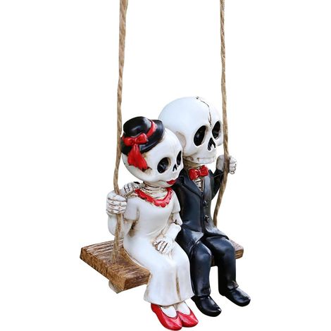 Paar Skelett Schaukel Ornament Halloween Skelett Paar