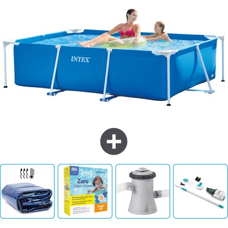Intex Piscina con struttura Rettangolare - 220x150x60 cm - 7-pezzi  SCB12 (1/5)