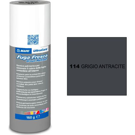 Rinnovo fughe sbiadite ripristinare pavimento ultracare fuga fresca 160 gr colore- antracite - 114 - confezione 1